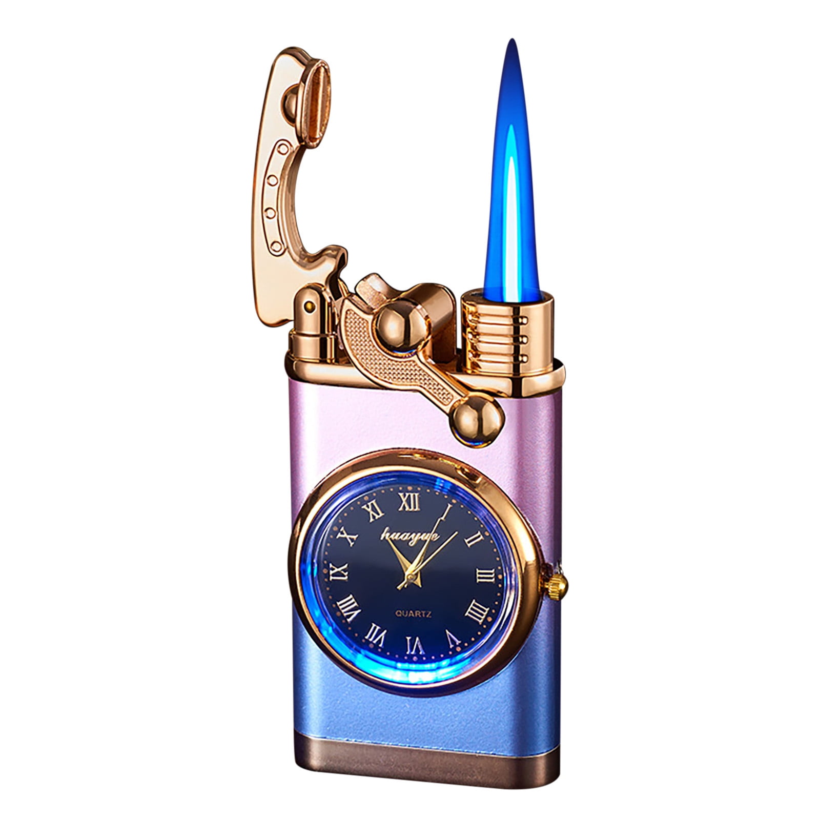 RKZDSR Inflatable Lighter with Dial Function Rocker Arm Design Convenient Lighter with Dial