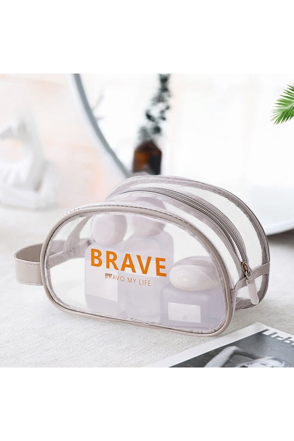 Transparent Waterproof Beach Bag - Dry and Wet Separation Storage Pouch for Swimsuits, Toiletries, and Swim Gear - Perfect for Pool and Beach Trips