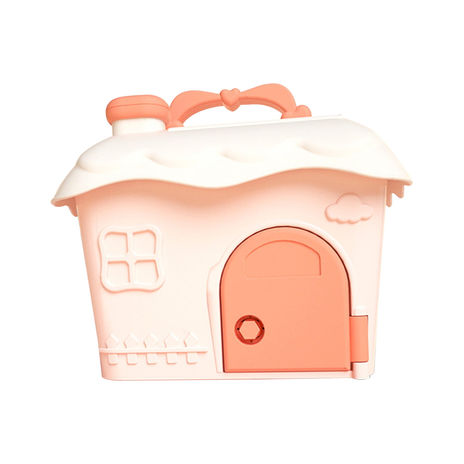 RKZDSR Kids Dollhouse Puzzle Storage Box: Fun House-Shaped Toy and ...