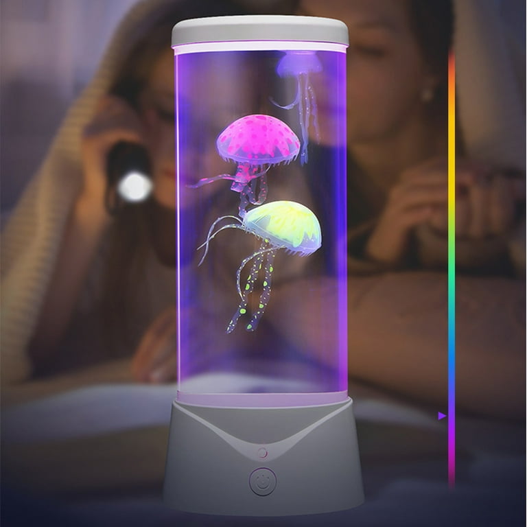 RKZDSR LED Dream Jellyfish Round Jellyfish Aquarium with Realistic Jellyfish 7 Color Settings for Mood Enhancement Perfect Jellyfish Tank Decoration for Home or Office Decor Walmart