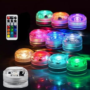 RKZDSR LED Waterproof Mini Lights for Parties, Holidays & Events - 13 Colors, 4 Modes, Remote Control, Perfect for Slushi Accessories, Festive Decorations & Mood Lighting