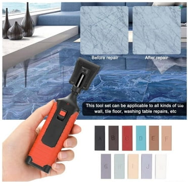 RKZDSR Laminate Repair Kit - Wax System for Floor and Worktop Scratch Repair - Mending Tool Set