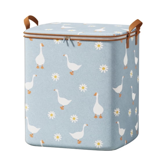 RKZDSR Large Storage Bags, Clothes Storage Bins Foldable Closet Organizers Storage Containers with Durable Handles for Clothing, Blanket, Comforters, Bed Sheets, Pillows and Toys