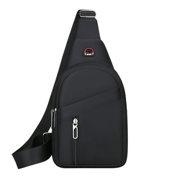RKZDSR Men's Casual Fashionable Chest Bag with Large Storage, High-Density Thickened Waterproof Fabric, Multifunctional Sling Backpack for Outdoor, Travel, Hiking, Cycling, and Daily Use