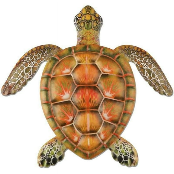 RKZDSR Metal Sea Turtle Wall Decor Sea Turtle Wall Art Decoration For Home Bedroom Living Room Office Garden Fence Aquarium Ocean Wall Decor