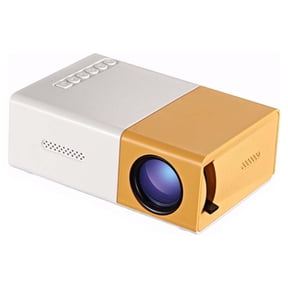 RKZDSR Mini Portable HD LED Projector for Home Cinema with USB, HDMI, and AV Support