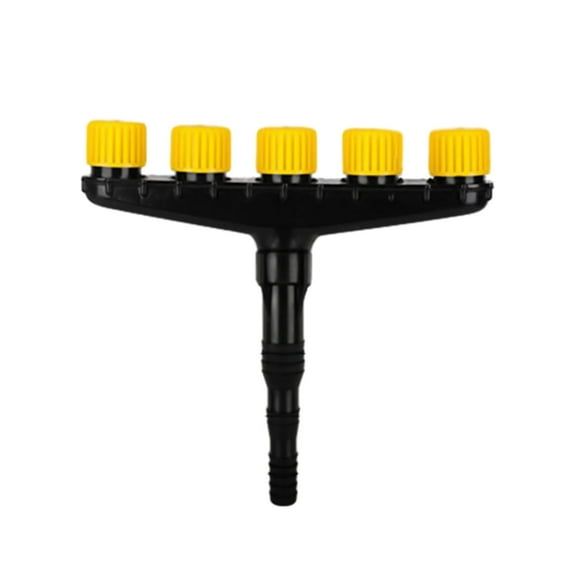 RKZDSR Multi-Spraying Water Sprinkler Nozzle - 5 Adjustable Settings for Efficient Garden Watering - Large Flow Atomization for Plants, Flowers, and Vegetables, 13.58x10.83in, Durable ABS Material