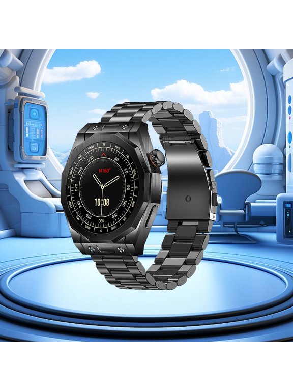 Multifunctional Smart Wearable Watch with HD Rectangular Screen, Wireless Magnetic Charging, NFC Access Control, Motion Recording, IP68 Water Resistance, and Bluetooth Function