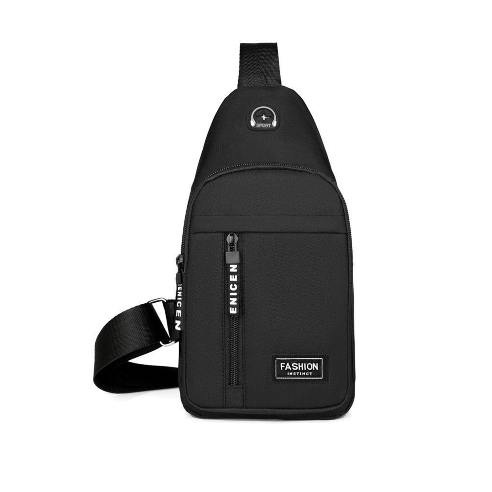 RKZDSR Multipurpose Crossbody Backpack with Headphone Hole - Strap Bag ...