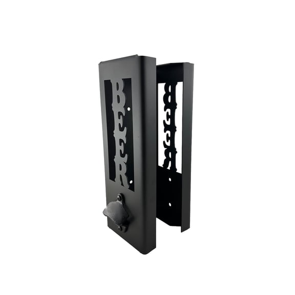 RKZDSR Personalized Can Cooler Holder with Built-in Bottle Opener - Storage Rack for Beer and Beverage Cases with Easy Bottle Access