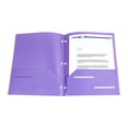 thumbnail image 1 of RKZDSR Plastic Pocket Folder With Pockets And Business Card Slot, Heavy Duty Letter Size Presentation Folder With 3 Hole Punch, Document Organizer For Office Home File Storage, 1 of 8