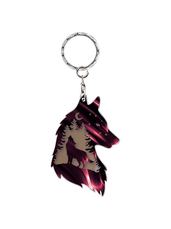 Plateau Wolf Key Chain - Decorative and Unique Gift for Wolf Lovers - Keychain Decoration