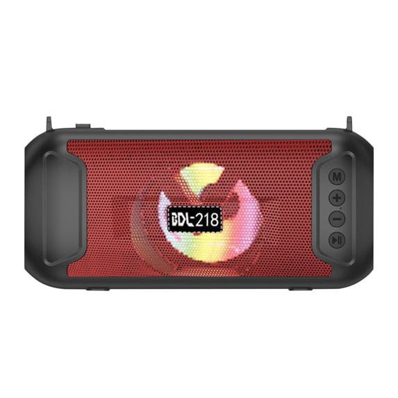 RKZDSR Portable Bluetooth Speaker - Powerful Sound, Deep Bass, 1200mAh Power Bank, Built-in Handle - Ideal for Outdoor Use