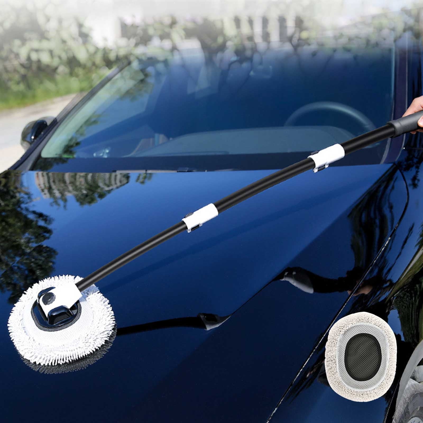 RKZDSR Retractable Car Washing Mop With Bent Pole Long Handle Non rkzdsr-retractable-car-washing-mop-with-bent-pole-long-handle-non