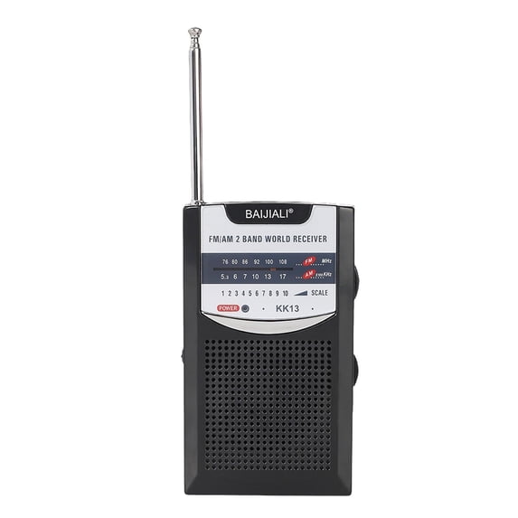 RKZDSR Retro Portable Mini Radio - Vintage Style AM/FM Two-Band Radio with Built-in Speaker