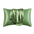 thumbnail image 1 of RKZDSR Satin Pillowcase For Hair And Skin, Pillowcases Standard Size Set Of 2, Luxury And Soft Satin Pillowcovers 2 Pack (20x30 Inches), 1 of 8