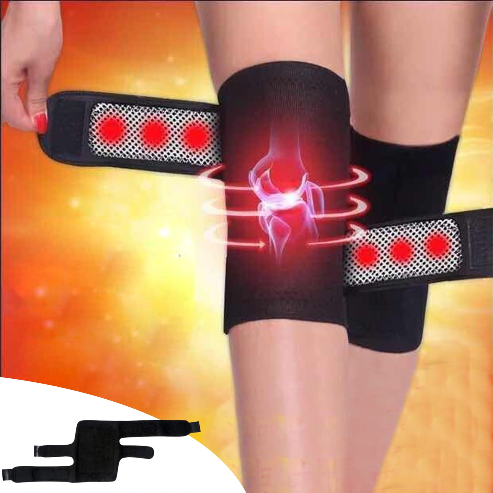 RKZDSR SelfHeating Knee Pads Heated Knee Brace Wrap, Adjustable Heat