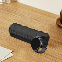 RKZDSR Shockproof Watch Storage Case for 4 Mechanical and Smart Watches - Travel Organizer with Hard Shell, Cushioned Protection, and Carry Handle - Compact, Durable, and Secure Watch Holder