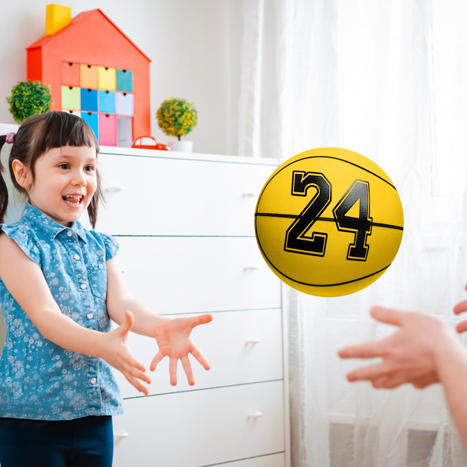 RKZDSR Silent Basketball, 2024 Newest Hushhandle Silent Foam Basketball Indoor Training Ball