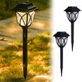 thumbnail image 1 of RKZDSR Solar Garden Lights, LED Outdoor Lights, Stainless Steel Solar Lanterns - 2PC Set with Automatic Dusk to Dawn Feature, Waterproof Design, Ideal for Landscape Decoration, 1 of 10