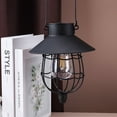 thumbnail image 1 of RKZDSR Solar Lanterns Outdoor Hanging Metal Vintage Lantern Warm White Solar Lights Lamp Waterproof Design For Garden Patio Yard Tree Decoration Black, 1 of 5