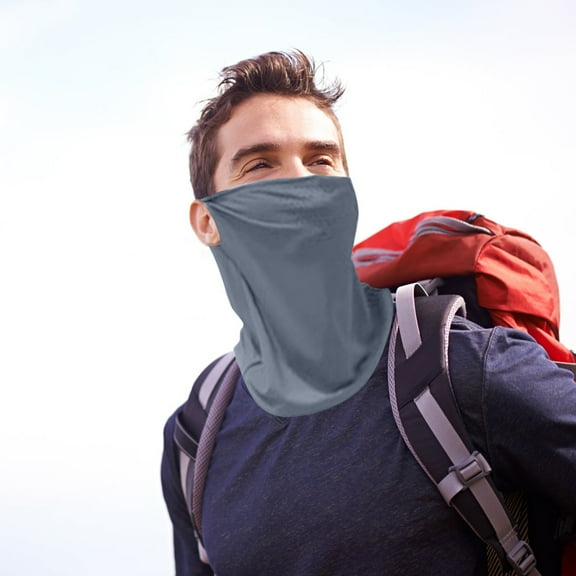 RKZDSR Sunscreen Face Mask Neck Protector - UPF50  Cooling Scarf for Outdoor Cycling, Fishing, & Hiking - Breathable, Multi-functional Ice Silk Headwear