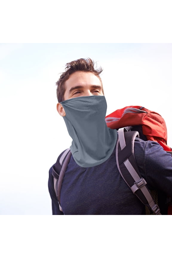 Sunscreen Face Mask Neck Protector - UPF50+ Cooling Scarf for Outdoor Cycling, Fishing, & Hiking - Breathable, Multi-functional Ice Silk Headwear