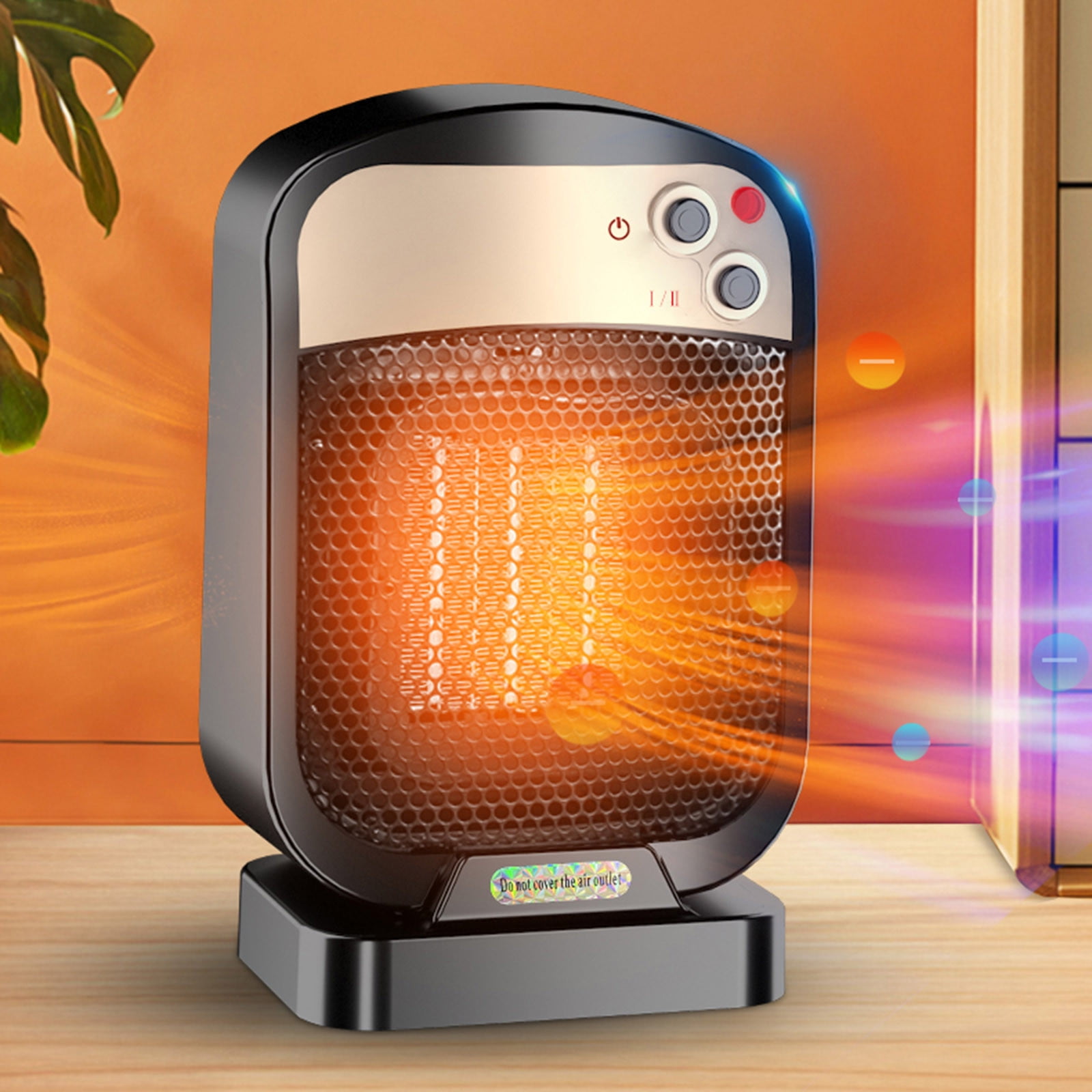 RKZDSR Space Heater Indoor, Portable Heater, 1800W/1200W Electric ...