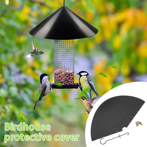 RKZDSR Squirrel Deflector For Bird Feeder Pole, Outdoor Hanging Bracket, Birdhouse Protector For Outdoor Hook