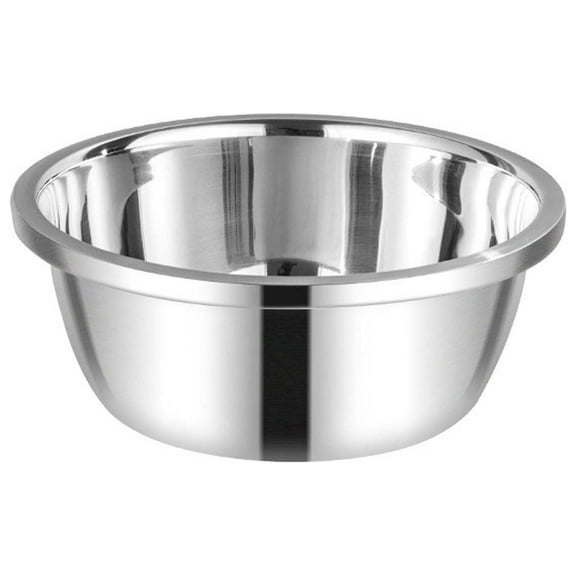RKZDSR Stainless Steel Bowl,Salad Bowl,Metal Bowls,Stainless Steel Basin, Deeper Edge Mirror Finish Dishwasher Safe bowl 10.2in