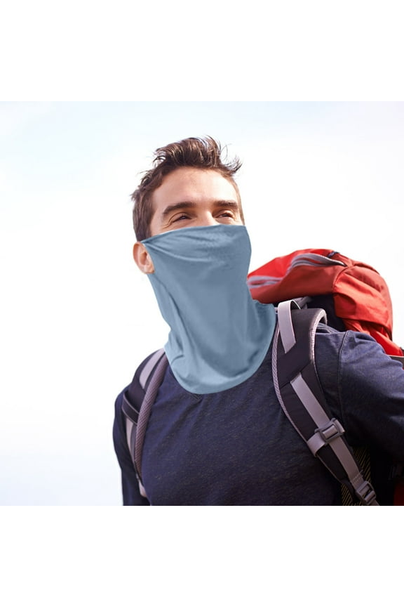Sunscreen Face Mask Neck Protector - UPF50+ Cooling Scarf for Outdoor Cycling, Fishing, & Hiking - Breathable, Multi-functional Ice Silk Headwear