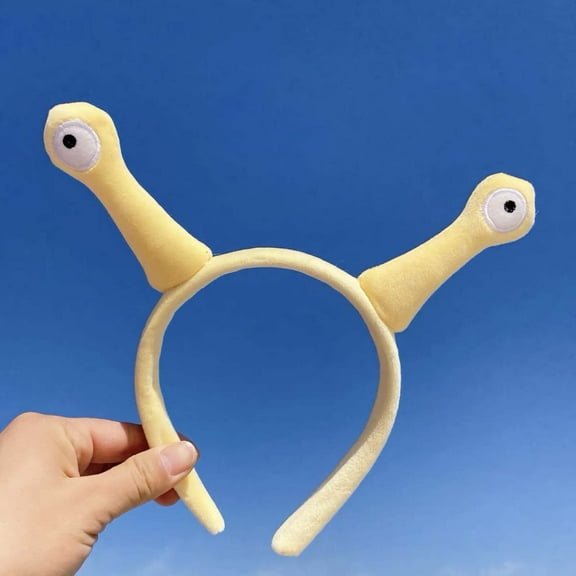RKZDSR Super Cute Snail Hair Band - Funny Eye Hair Clip, Plush Headband for a Cute and Adorable Look