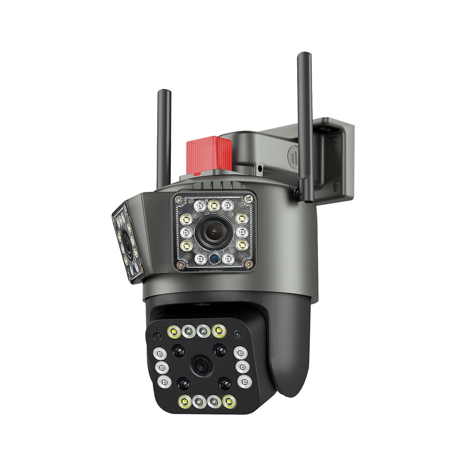RKZDSR Three Lens Panoramic Pan/Tilt Security Camera, 6MP High ...