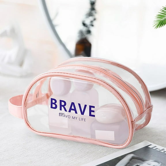 RKZDSR Transparent Waterproof Beach Bag - Dry and Wet Separation Storage Pouch for Swimsuits, Toiletries, and Swim Gear - Perfect for Pool and Beach Trips