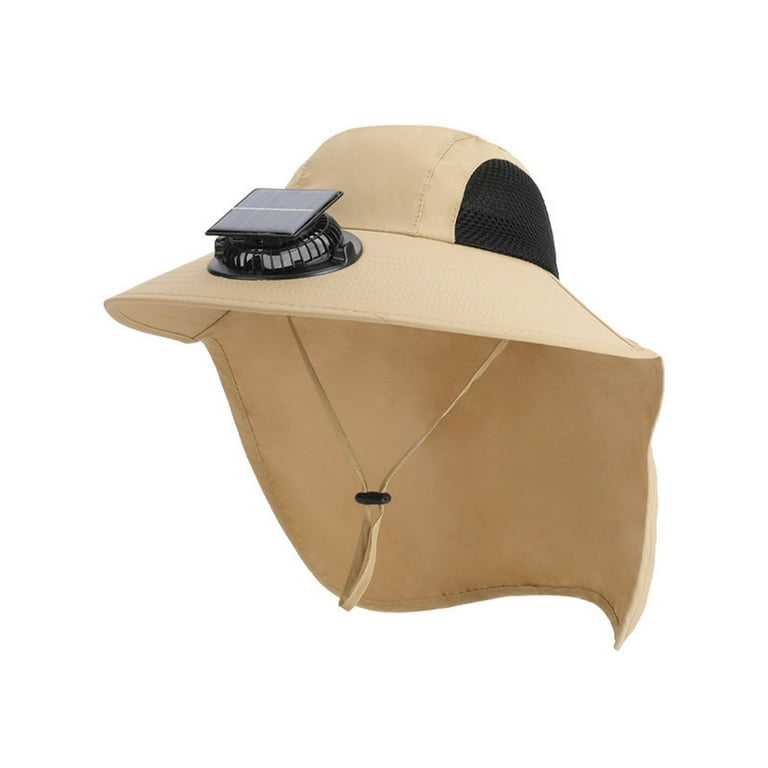 RKZDSR Ultimate Solar Fan Hat - Rechargeable Sun Visor with