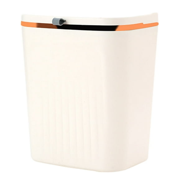 RKZDSR Under Sink Trash Can: Hanging Trash Can with Lid for Kitchen Cabinet, RV Bathroom, and Door - Convenient Door Hanging Trash Solution