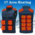 thumbnail image 1 of RKZDSR Unisex USB Heated Waistcoat with 17 Heating Zones, Lightweight Electric Heated Outerwear for Men and Women with 3 Heating Levels, 1 of 7
