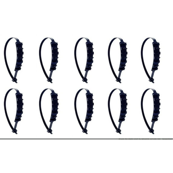 RKZDSR Universal Emergency Tire Chains - 10pc Triangular Anti-Slip Snow Straps for Motorcycles and Cars in Winter