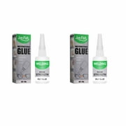 RKZDSR Universal Super Glue - Strong Adhesive for Plastic, Resin, Ceramic, Metal, and Glass - 2 Tubes of 30ml Each