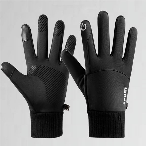 RKZDSR Winter Warm Gloves with Velvet, Touch Screen Capability, and Skid-Proof Design