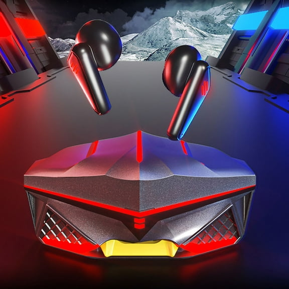 RKZDSR Wireless Bluetooth Headset, Lag-Free Noise Cancelling Stereo Earphones with 9 Hours Talk Time and Ergonomic Design for Gaming and Calls