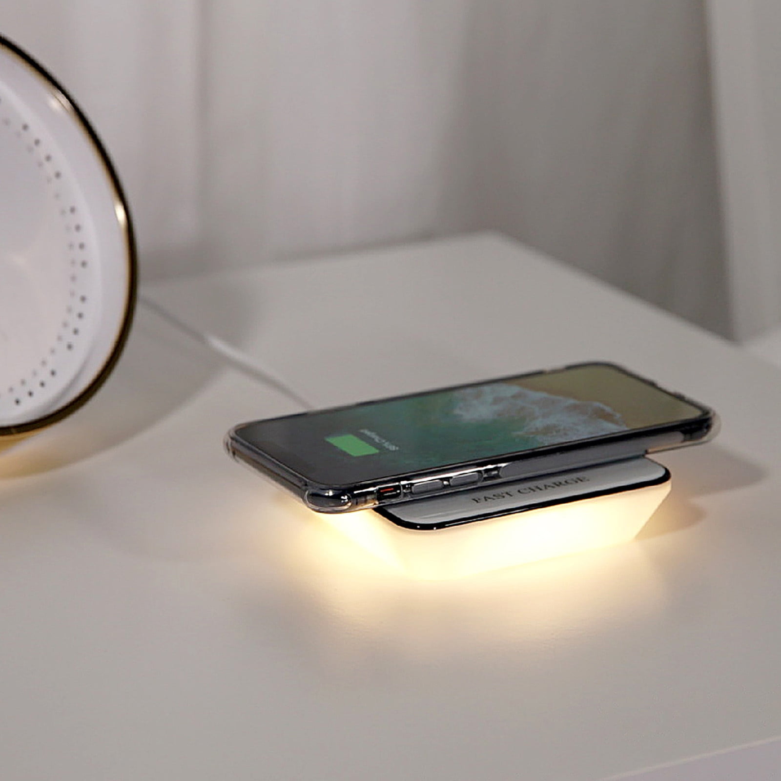 RKZDSR Wireless Charger Bedside Lamp Wireless Charger 10W Fast