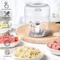 thumbnail image 1 of RKZDSR Wireless Portable Mini Electric Food Chopper: Compact Garlic Chopper, 1 of 6