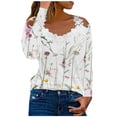 thumbnail image 1 of RKZDSR Women Tshirts Graphic Clearance,Plus Size Summer Womens Cold Shoulder Blouse Short Sleeve Cute Plain Tees Sexy V Neck Lace Crochet Patchwork Tunic Tops G02-White M, 1 of 5