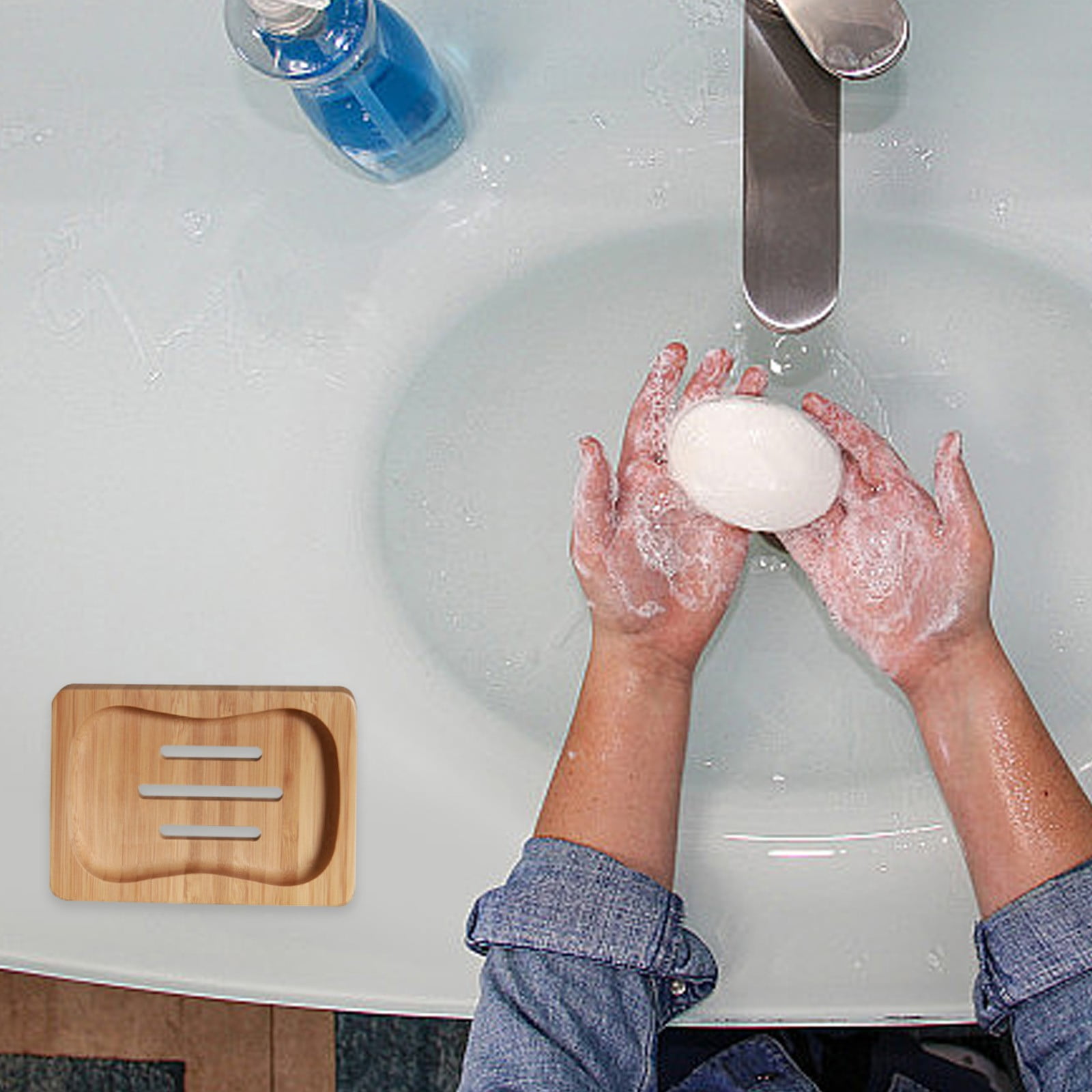 RKZDSR Wooden Soap Saver SelfDraining Soap Tray for Bath and Shower Prolongs Soap Lifespan