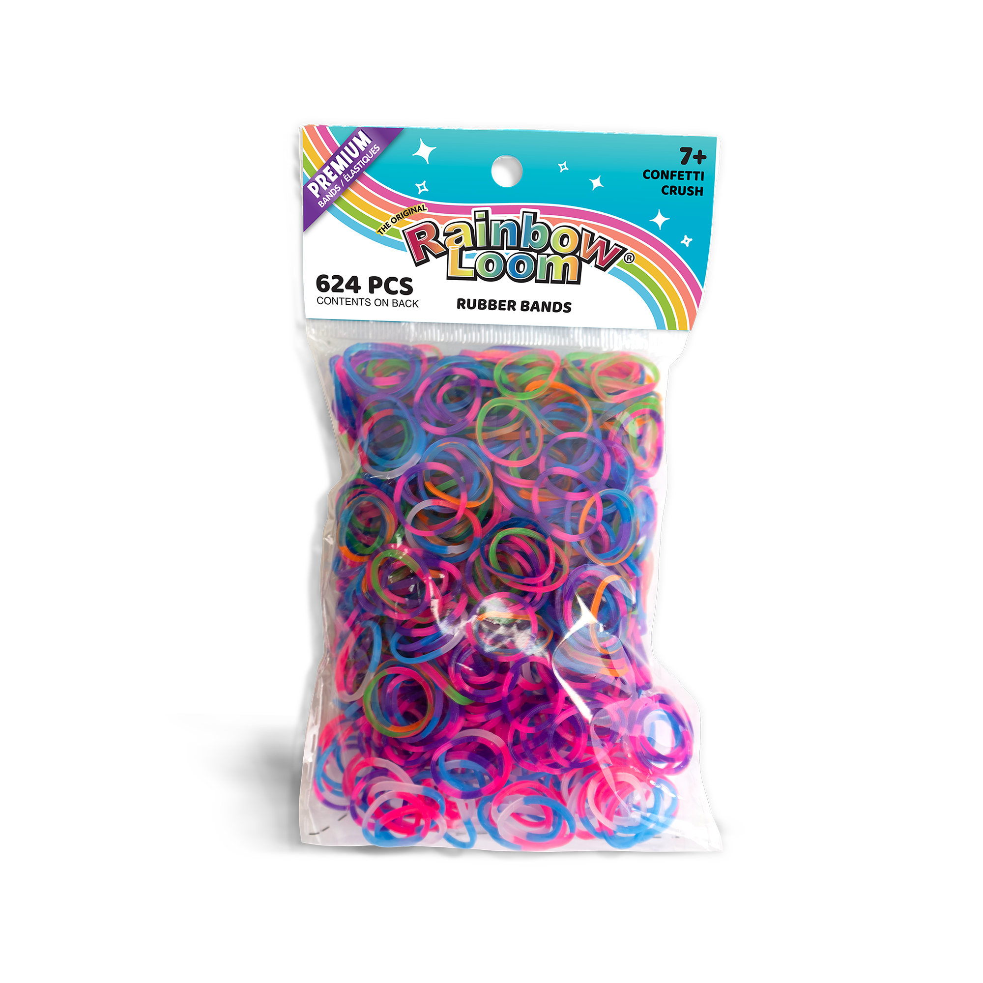Rainbow Loom Rubber Bands Confetti Crush Mix - Walmart.com