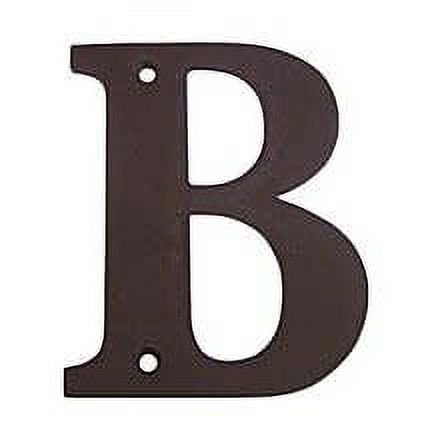 RL4B-10B 4" Residential Letter B; Oil Rubbed Bronze Finish