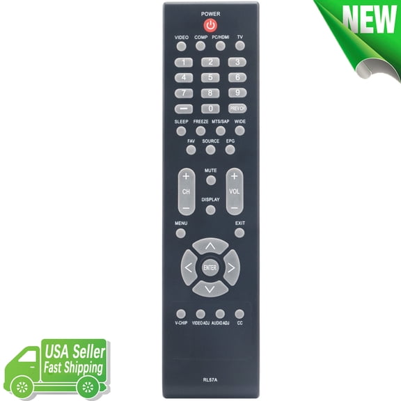 RL57A Replace Remote Control for AOC Envision LCD TV L32W861 SK-32H635S L42W861