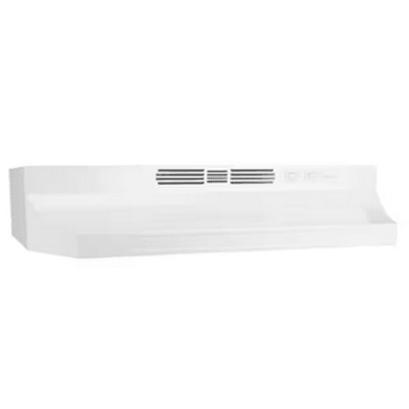 Broan 30 Inch White Under Cabinet Range Hood