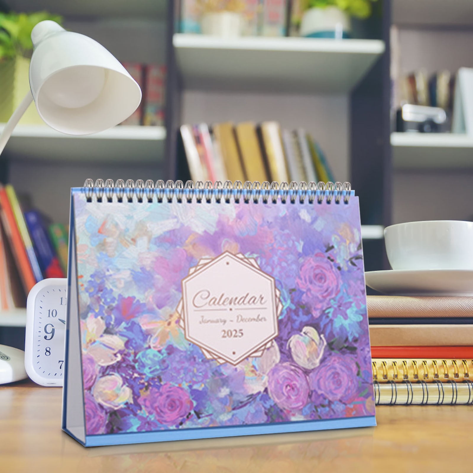 RLATCR 2025 Desk Calendar Standing Flip Desktop Calendar 2025 Desktop
